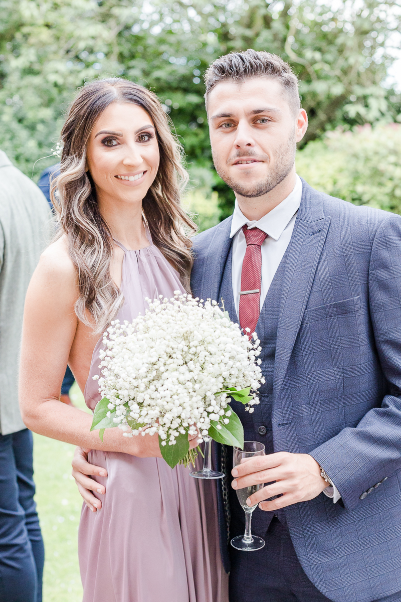 bridesmaid with partner