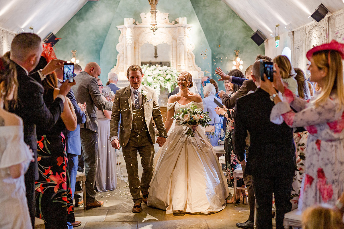 bride and groom exit ceremony