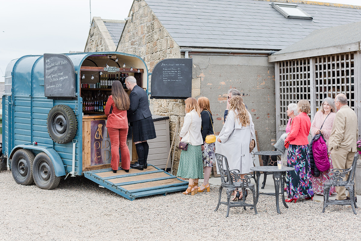 Bar inside horsebox