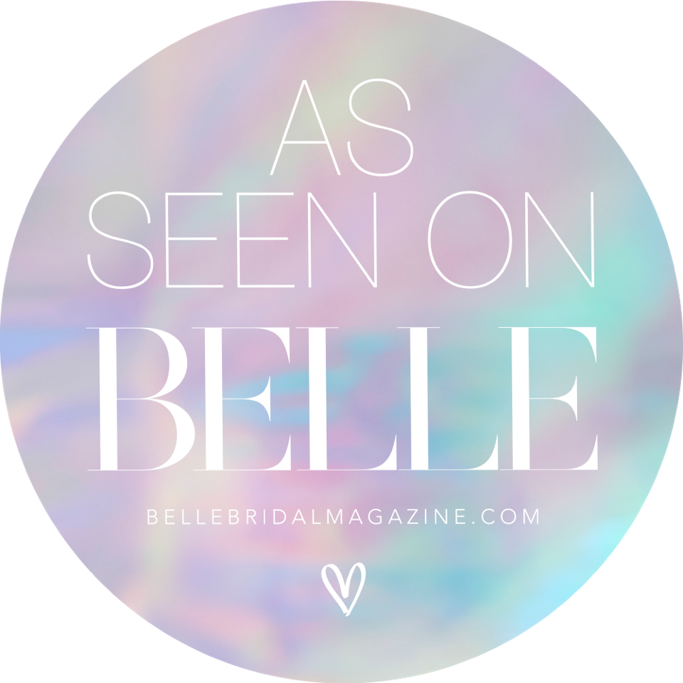 as seen on Belle Bridal logo