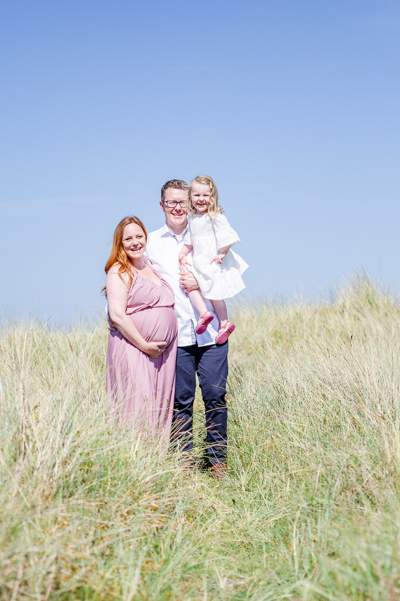 family portrait in the dunes