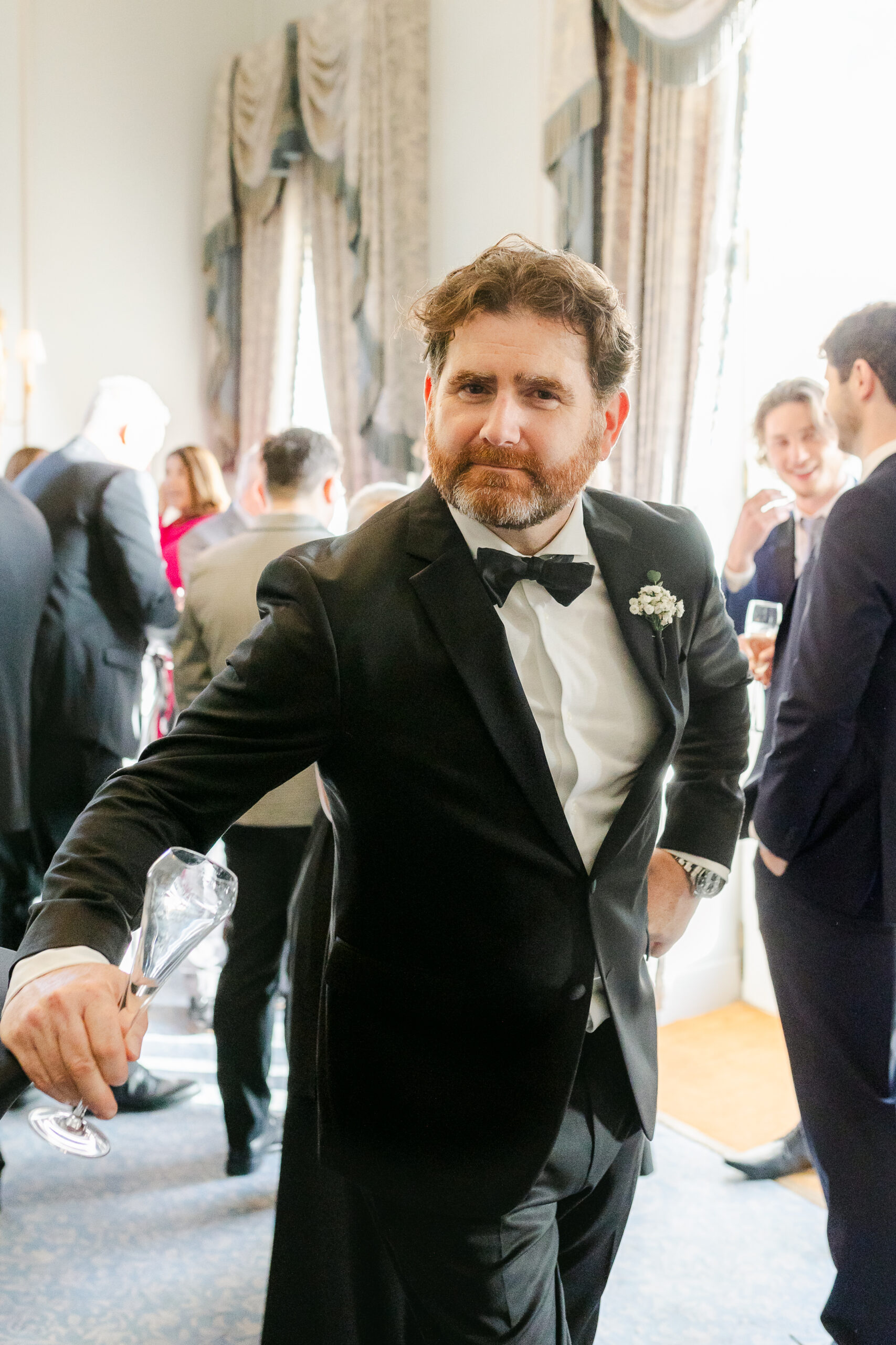 black tie wedding luxury cliveden house groom joss guest photography