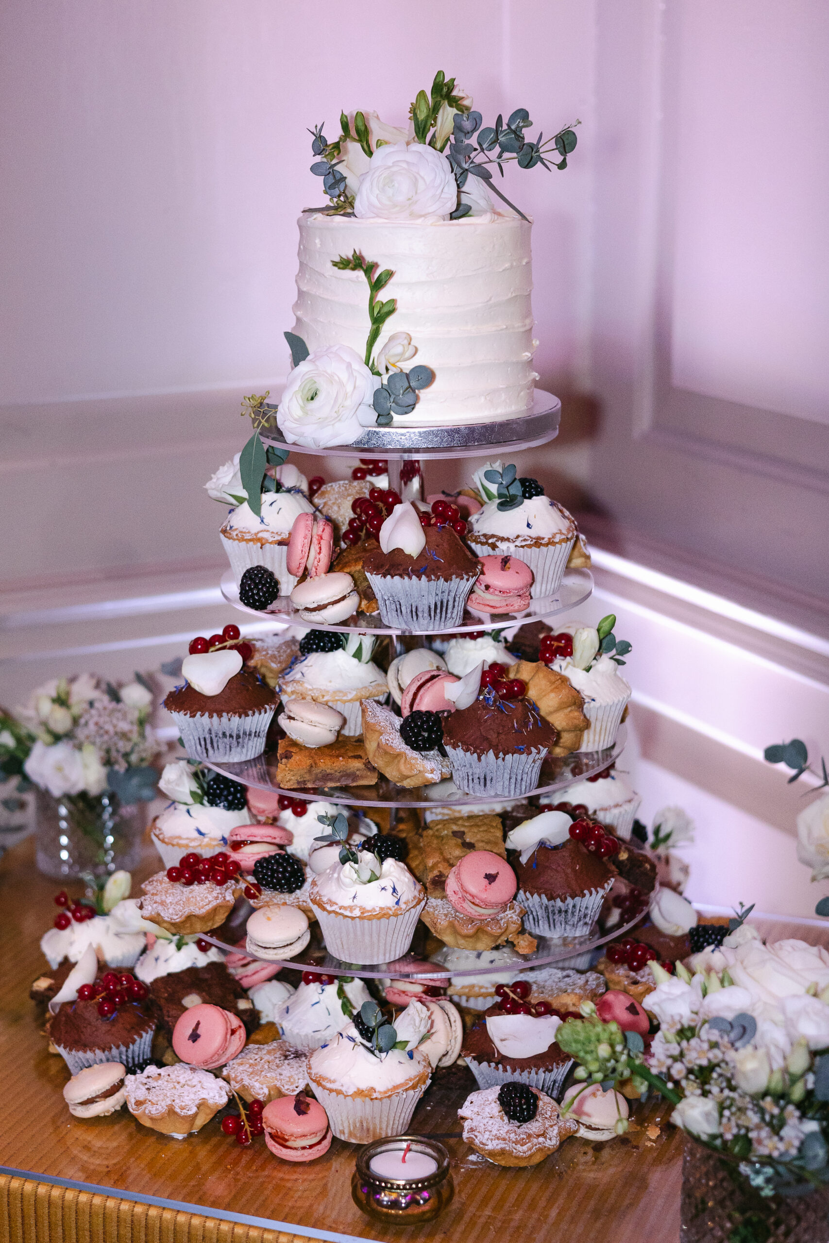 wedding cake cupcake tower cliveden house wedding