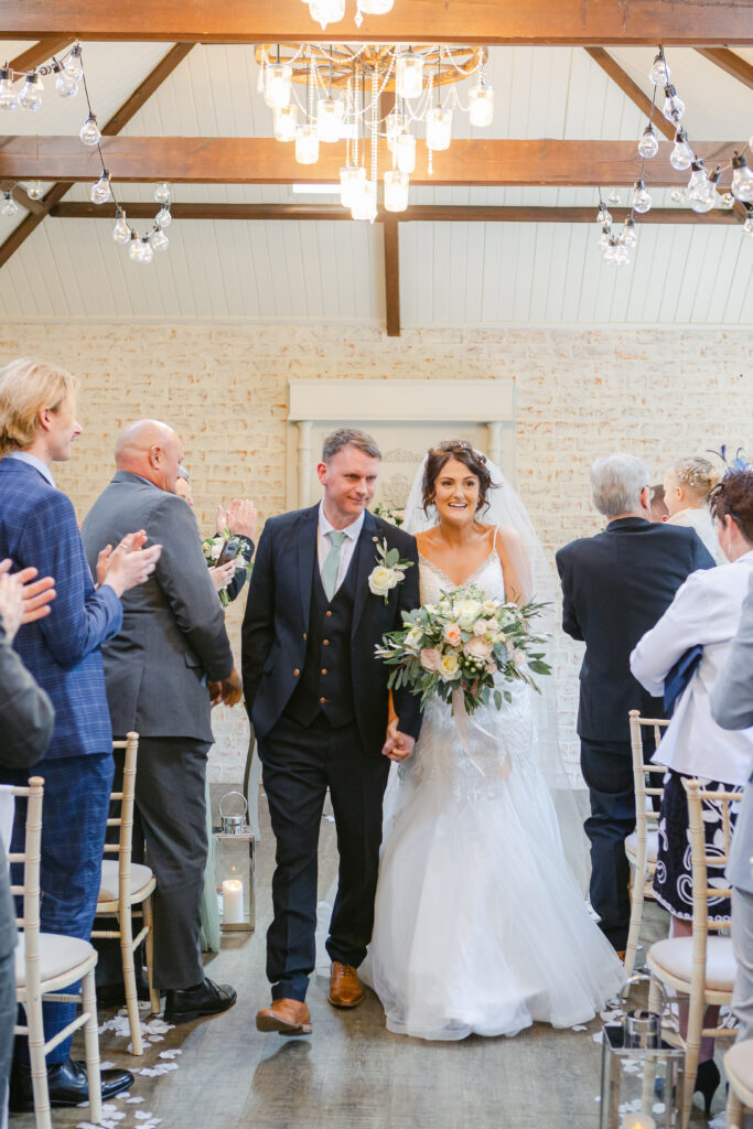 barn wedding ceremony northumberland